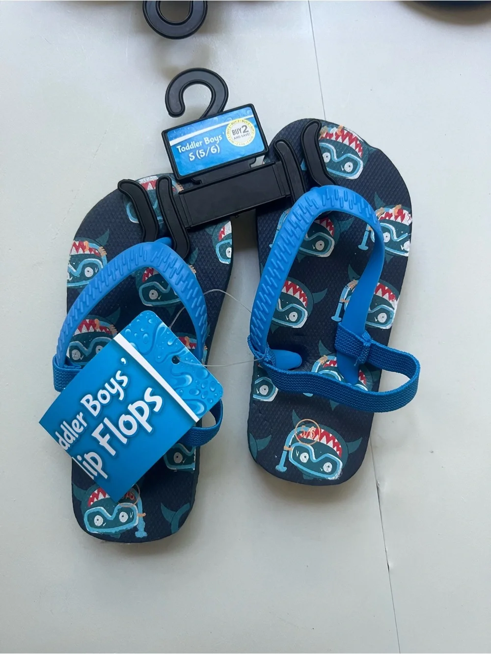Blue Flip Flops and Slides - Pack